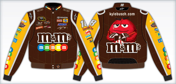 #18 Kyle Busch '08 M&M's - Kids NASCAR Uniform Jacket