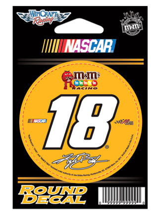 #18 Kyle Busch / M&M's - Round Decal