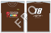 #18 Kyle Busch - M&Ms Brown Sponsor T-Shirt