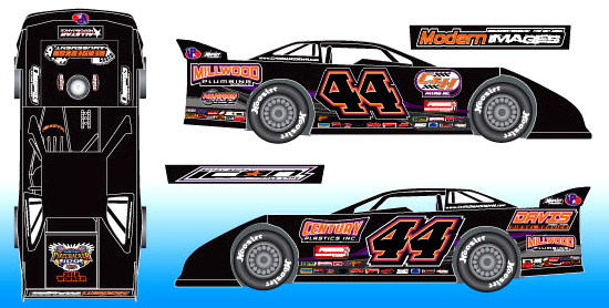 2018 Chis Madden #44 Firecracker 100 Winner - Dirt Late Model 1/24 Diecast