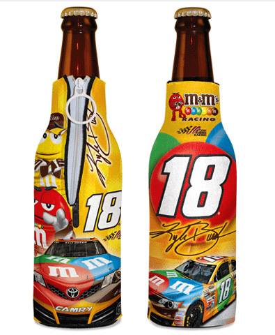 #18 Kyle Busch / M&M's Racing - NASCAR Bottle Huggie