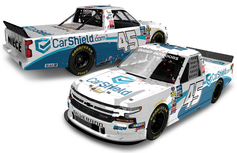 2019 Ross Chastain #45 CarShield - Gateway Win / Raced Truck Diecast
