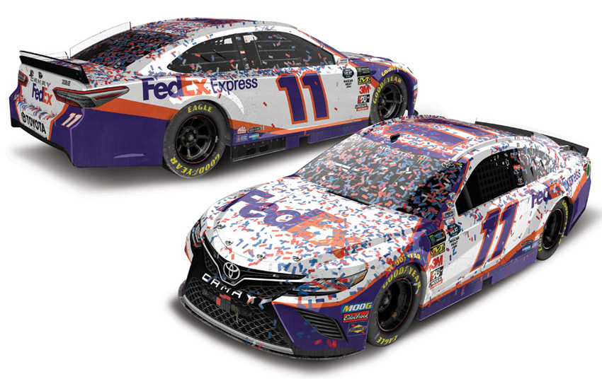 2019 Denny Hamlin #11 FedEx - Daytona 500 Win / Raced ELITE 1/24 Diecast