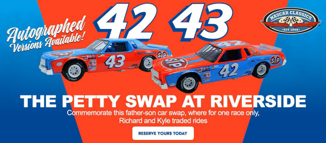 1981 Richard Petty / Kyle Petty STP Riverside Swap Diecast, by Action Lionel Racing