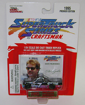 1995 Dave Rezendes #7 Exide Batteries 1/64 Truck Diecast