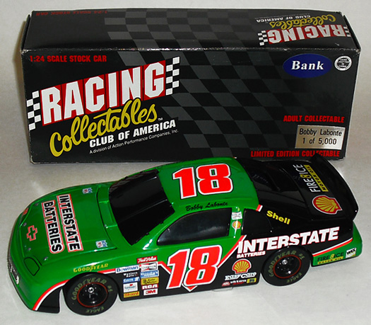 1996 Bobby Labonte #18 Interstate Batteries Diecast Bank