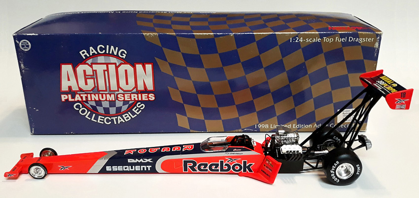 1998 Cristen Powell - Reebok Orange NHRA Top Fuel 1/24 Diecast