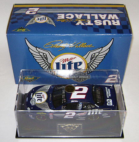1999 Rusty Wallace #2 Miller Lite / Harley-Davidson Diecast