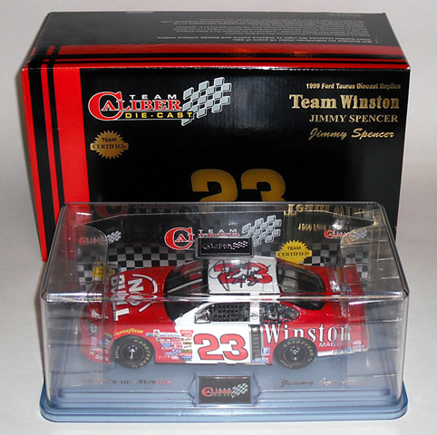 1999 Jimmy Spencer #23 Winston No Bull Diecast - Autographed