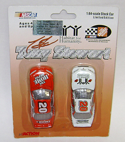 1999 Tony Stewart 2-Car Home Depot Promo 1/64 Diecast Set