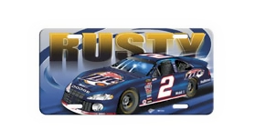#2 Rusty Wallace - Metal Car Plate