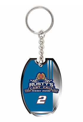 #2 Rusty Wallace - Stamped Metal Keychain