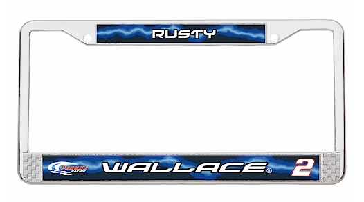 #2 Rusty Wallace - Metal License Plate Frame