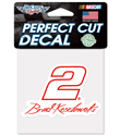 #2 Brad Keselowski - NASCAR 4 Diecut Decal