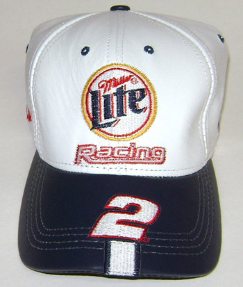 #2 Rusty Wallace - Miller Lite Leather Cap