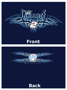 #2 Rusty Wallace - Miller Lite Racing Tribal Blue T-Shirt