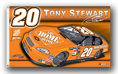 #20 Tony Stewart Two-Sided Flag