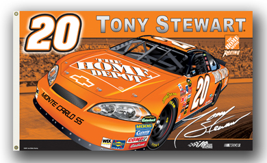 #20 Tony Stewart - Home Depot 2-Sided Flag