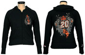 #20 Tony Stewart - Ladies Zip Hoodie 