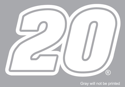 #20 Matt Kenseth 4" Thermal Diecut Decal