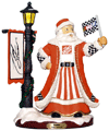 #20 Tony Stewart - NASCAR Lamp Post Santa