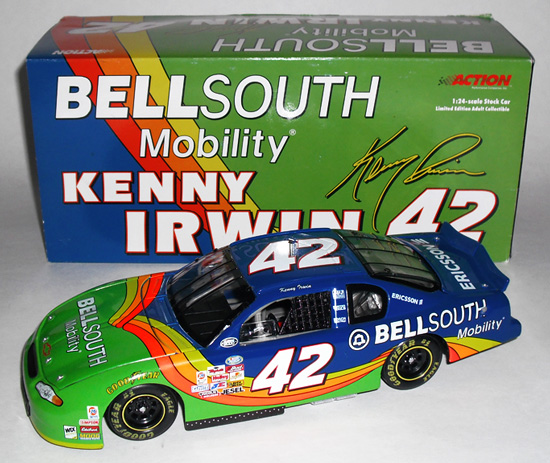 2000 Kenny Irwin #42 BellSouth Mobility Diecast