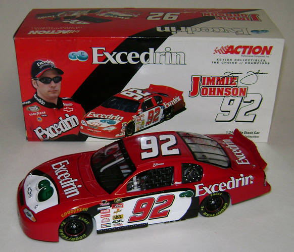 Jimmie Johnson #92 Excedrin