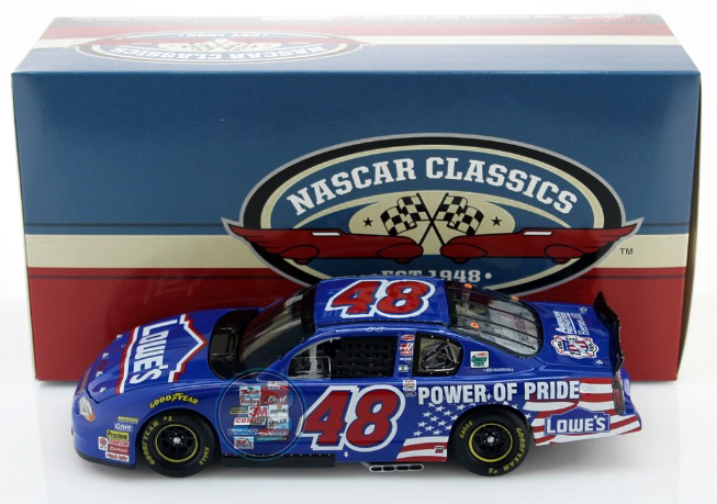 2001 Jimmie Johnson #48 Lowe's / Power of Pride - 1st Start 1/24 Diecast