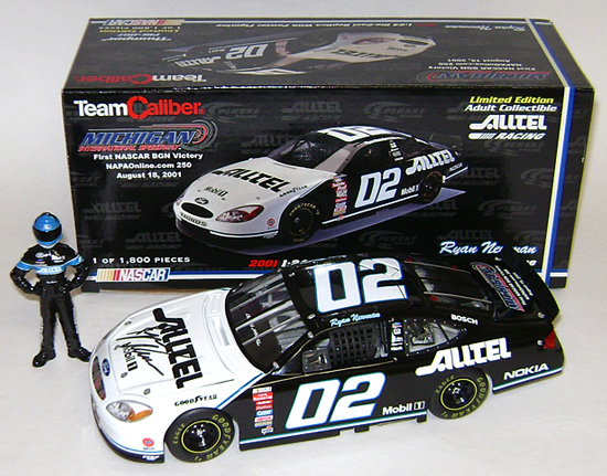2001 Ryan Newman #02 Alltel / BGN 1st Win Diecast - Autographed