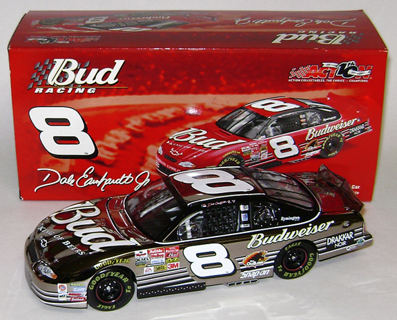 2002 Dale Earnhardt Jr #8 Budweiser / 18K White Gold Diecast