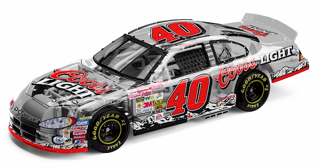 Sterling Marlin #40 Coors Light - Clear