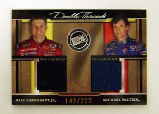 D.Earnhardt Jr / M.Waltrip '05 Double Threads Card