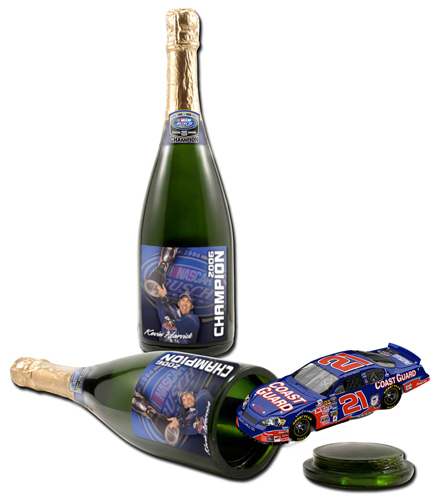Harvick #21 Busch Champ '06 Champagne Bottle
