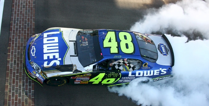 Jimmie Johnson #48 Brickyard 400 Win / Raced