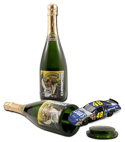 Johnson #48 NEXTEL Champ '06 Champagne Bottle