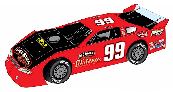 Ken Schrader #99 Red Baron - Autographed