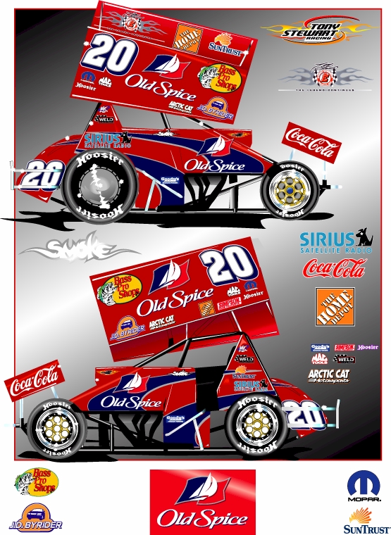 Tony Stewart #20 Old Spice - Colorchrome