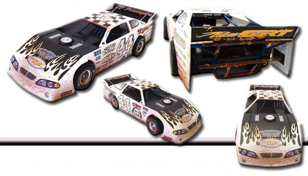 Clint Smith #44 Dirt Late Model - Raced Version