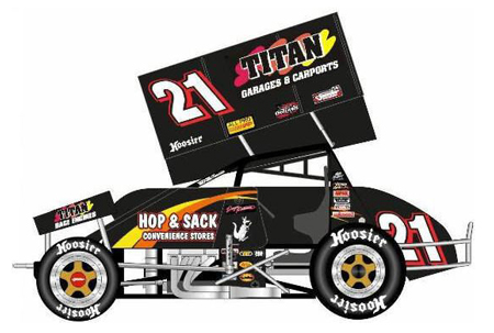 Daryn Pittman #21 Titan - Sprint Car 1/64