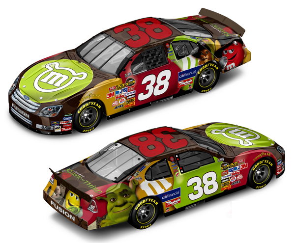 David Gilliland #38 M&M's - Shrek the Third