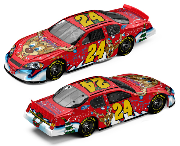 2007 Jeff Gordon #24 Gordon Foundation - Sam Bass Holiday Diecast