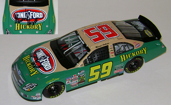 2008 Marcos Ambrose #59 Kingsford / Green Diecast - Autographed