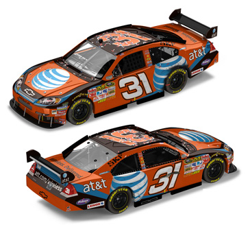 2008 Jeff Burton #31 AT&T - Bristol Win / Raced Diecast