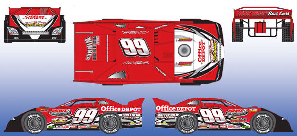 Carl Edwards #99 Office Depot '08 Late Model
