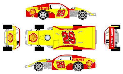 Kevin Harvick #29 Shell - Dirt Modified