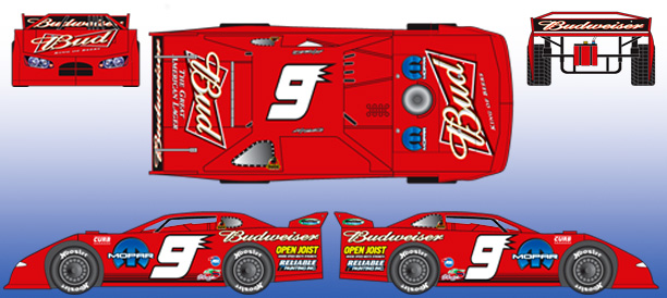 Kasey Kahne #9 Budweiser '08 Prelude Late Model