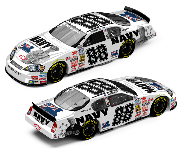 Brad Keselowski #88 NAVY - Salute the Troops
