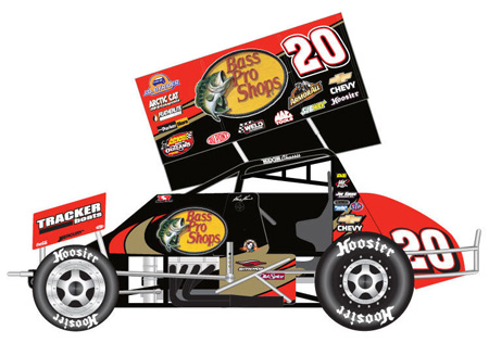 Kraig Kinser #20 Bass Pro Shops - Sprint Car