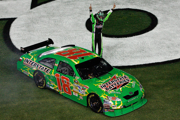 2008 Kyle Busch #18 Interstate Batteries - Daytona Win / Raced Diecast
