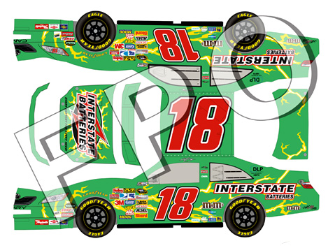 Kyle Busch #18 Interstate Batteries